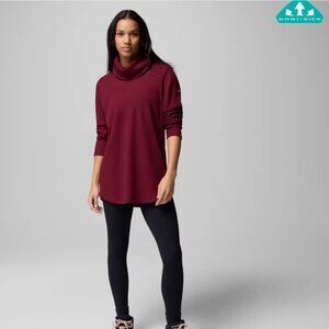 NWT Columbia Holly Hideaway Waffle Knit Cowl Neck Pullover